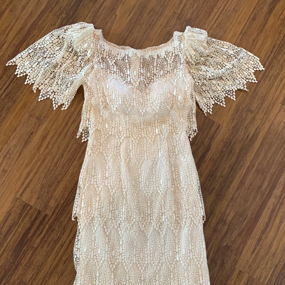 Cottage Core, lace cocktail dress, EUC, worn once!